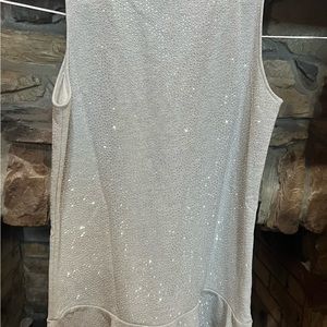 Queen of Sparkles gray w/silver sparkles all over